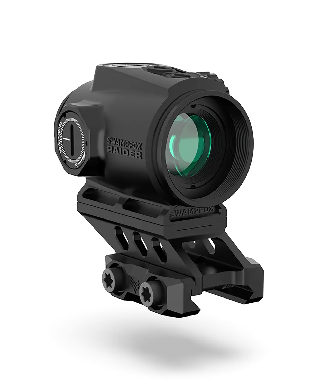 Swampfox Optics RMPS120G6 Raider Micro Prism Black 1x 20mm Tube 6 MOA Green Dot Reticle Green Laser 3 Swampfox Optics RMPS120G6 Raider Micro Prism Black 1x 20mm Tube 6 MOA Green Dot Reticle Green Laser