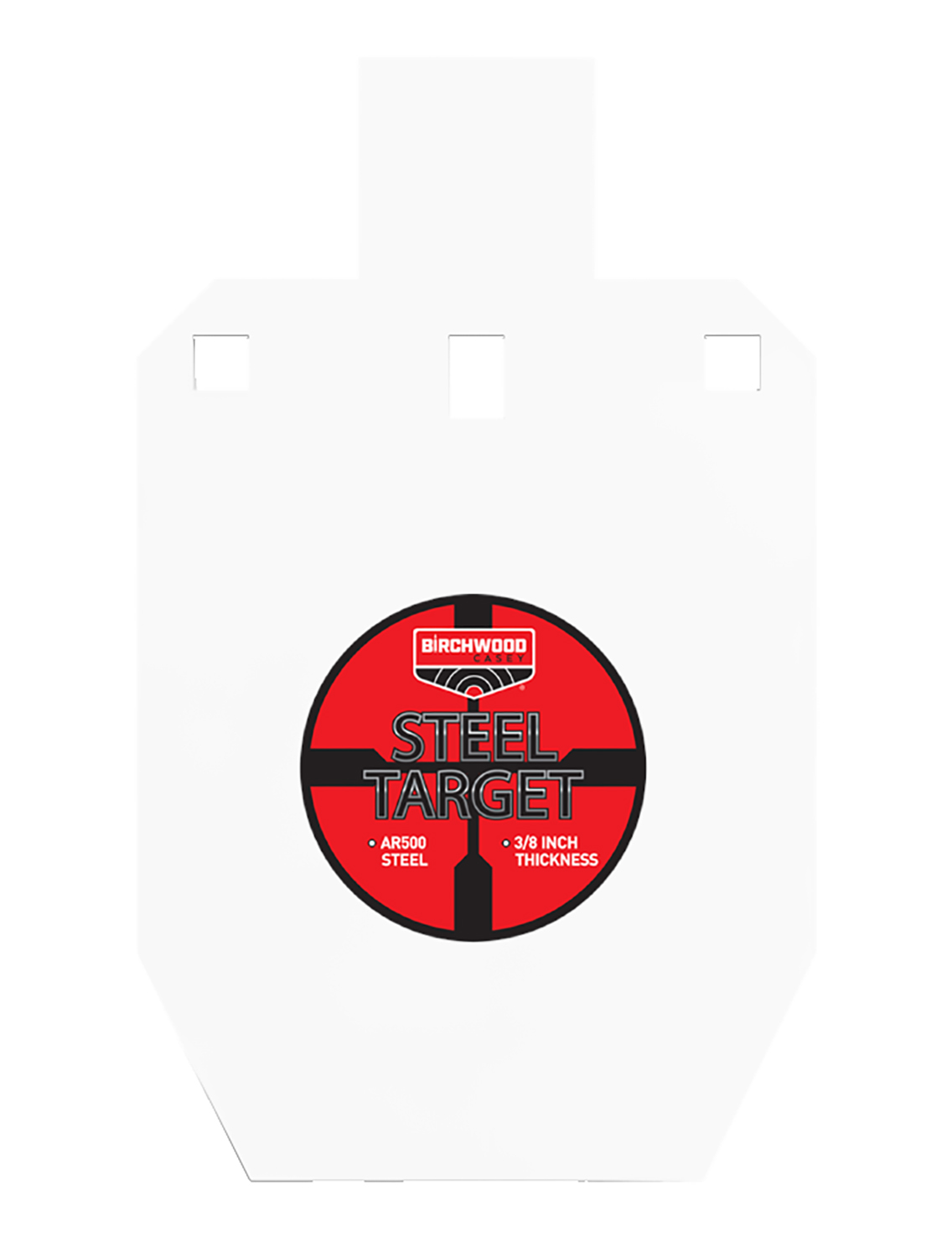 Birchwood Casey BC-47661 Pistol/Rifle Black/Red/White Steel Silhouette 0.38" Thick Hanging 3 Birchwood Casey BC-47661 Pistol/Rifle Black/Red/White Steel Silhouette 0.38" Thick Hanging