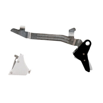 Timney Triggers ALPHAGLOCK5LARGESILVER Alpha Competition  10mm/45 ACP Silver Fits Glock 20/20MOS/21/21MOS/29/30 Gen 5 Large Frame