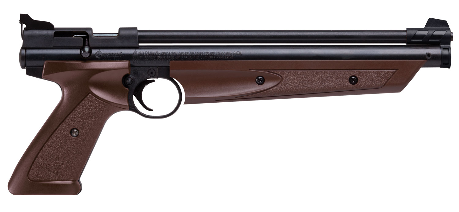 Crosman P1377BR American Classic Pump Pistol Pump 177 1rd Brown Polymer Grips 3 Crosman P1377BR American Classic Pump Pistol Pump 177 1rd Brown Polymer Grips