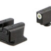TruGlo TG231W2W Tritium Pro Black | Green Tritium White Outline Front Sight Green Tritium Rear Sight 1 25453