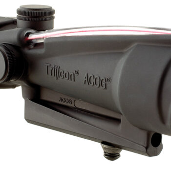 Trijicon 100136 ACOG  Black Hardcoat Anodized 3.5x35mm Illuminated Red Donut .223/5.56 BDC Reticle