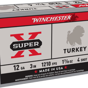 Winchester Ammo X123MT4 Super X Magnum Turkey 12Gauge 3" 1 7/8oz Copper Plated 4Shot 10 Per Box/10 Case