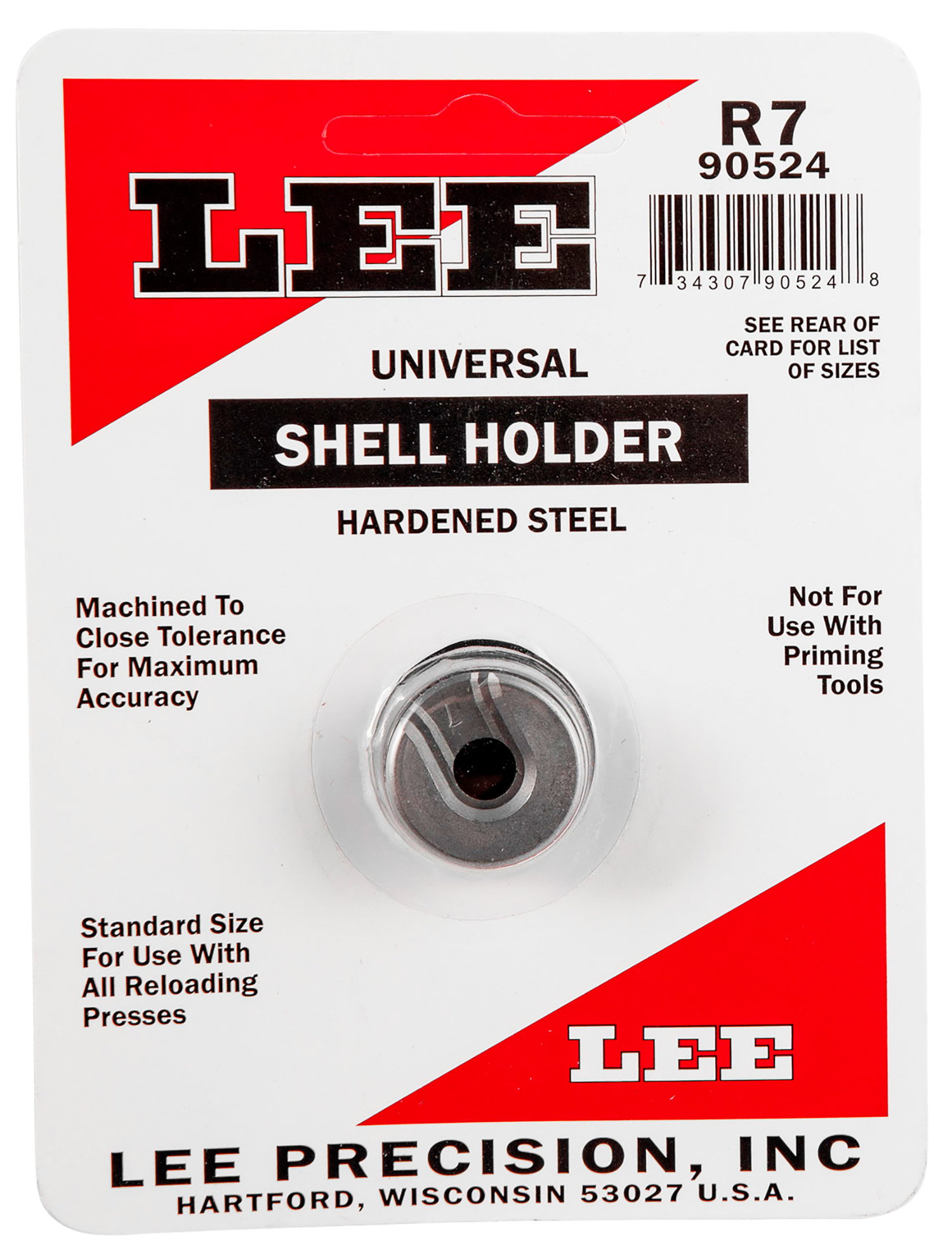 Lee Precision 90524 Shell Holder Universal #7R 30M1 / 32 ACP 3 Lee Precision 90524 Shell Holder Universal #7R 30M1 / 32 ACP