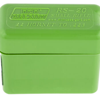 MTM Case-Gard RL2010 Ammo Box Belt Style Multi Caliber Green Polypropylene 20rd