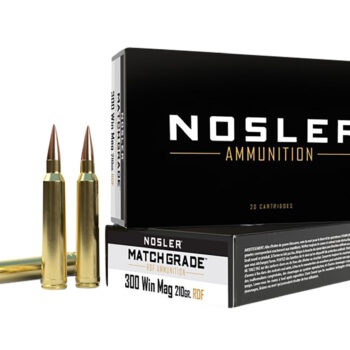 Nosler 60158 Match Grade RDF 300WinMag 210gr RDF Hollow Point Boat Tail 20 Per Box/10 Case