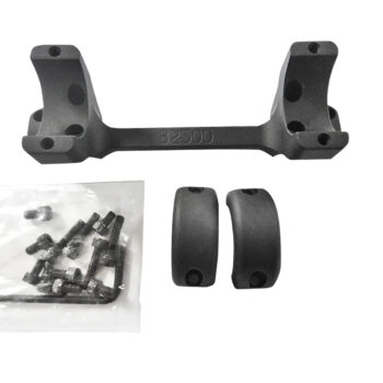 DNZ 82500 Game Reaper Scope Mount/Ring Combo Matte Black 1" Tube, Fits Browning X-Bolt Short Action Rifle, High Rings