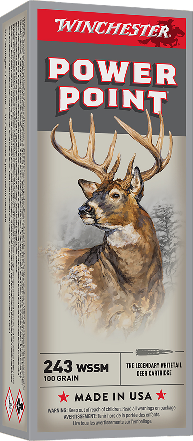 Winchester Ammo X243WSS Power-Point 243WSSM 100gr 20 Per Box/10 Case 3 Winchester Ammo X243WSS Power-Point 243WSSM 100gr 20 Per Box/10 Case