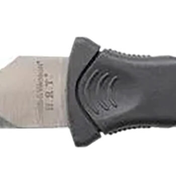 Smith & Wesson Knives SWHRT3 H.R.T.  3.50" Fixed Spear Point Plain Black TPR Handle Includes Sheath 7.5" OAL