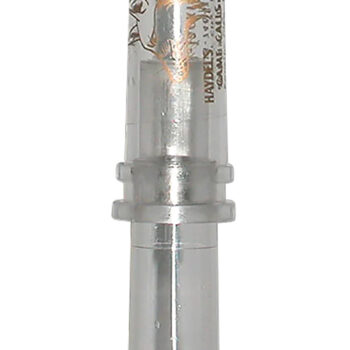 Haydel's Game Calls GHJ Government Hunter Baby Rabbit Open Call Double Reed Baby Cottontail/Jackrabbit Sounds Attracts Predators Clear Acrylic