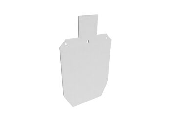 B/C FULL IPSC SILHOUETTE TARGET WHT