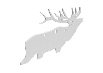 B/C AR500 3/8" SILHOUETTE ELK WHT