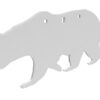B/C AR500 3/8" SILHOUETTE BEAR WHT 1 BC47703 1