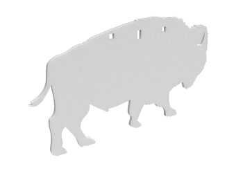 B/C AR500 3/8" SILHOUETTE BISON WHT