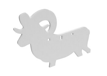 B/C AR500 3/8" SILHOUETTE RAM WHT