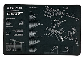 TEKMAT PISTOL MAT FOR GLOCK BLK