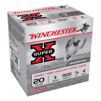 WIN XPERT WATERFOWL 20GA 3 7/8OZ #4 25/10