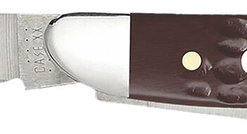 Case 00046 Peanut  2.10"/1.53" Folding Clip/Pen Plain As-Ground Tru-Sharp SS Blade/Brown Jigged Synthetic Handle