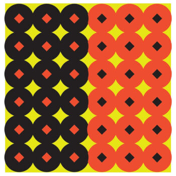 Birchwood Casey 34117 Shoot-N-C Reactive Target Self-Adhesive Paper Circle w/Diamond Center 432 Pasters
