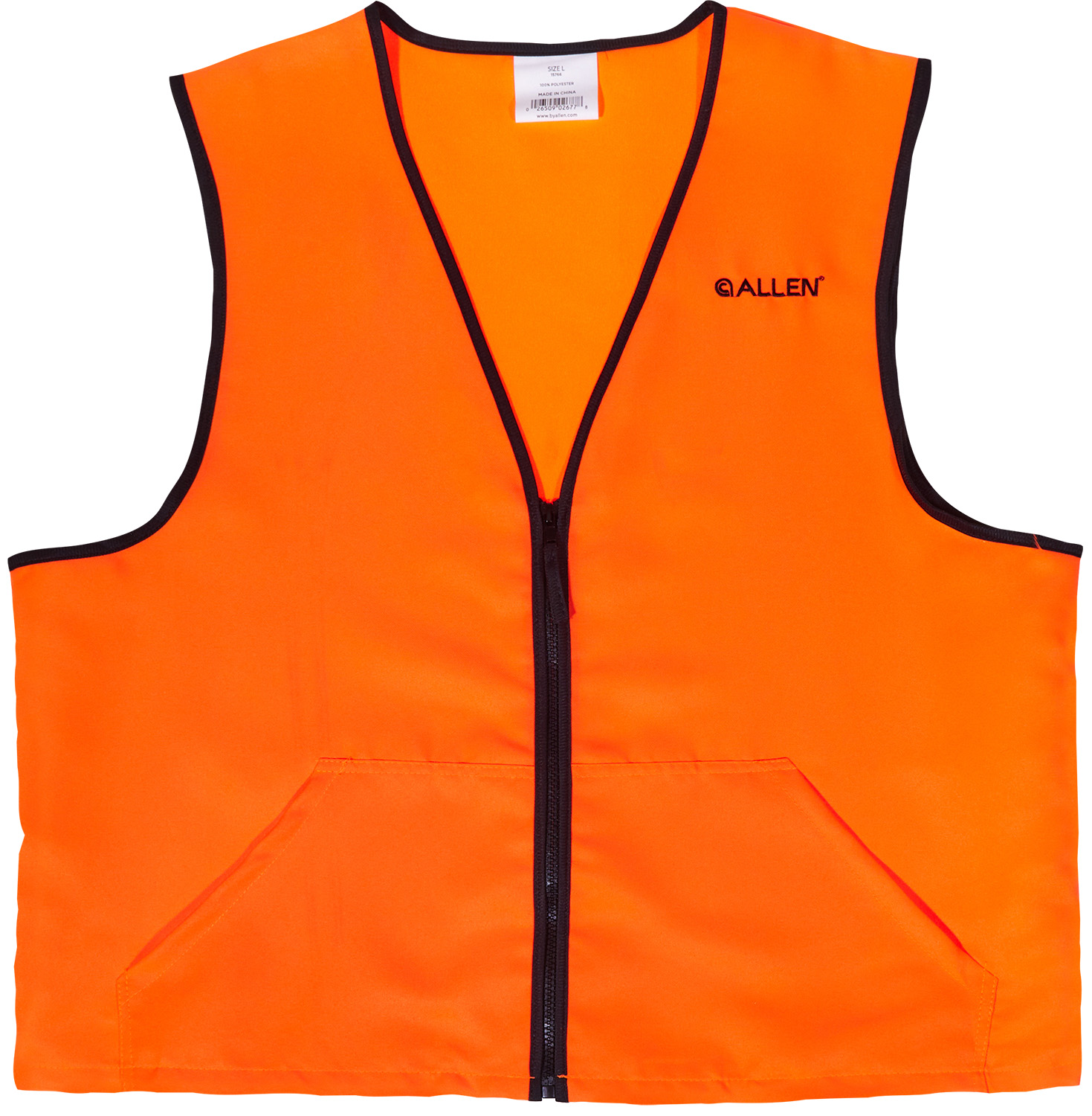 Allen 15766 Deluxe Hunting Vest Large Orange Polyester 3 Allen 15766 Deluxe Hunting Vest Large Orange Polyester