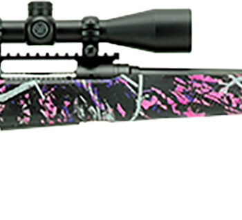 Savage Arms 57339 110 Apex Hunter XP 308 Win 4+1 20", Matte Black Metal, Muddy Girl Synthetic Stock, Vortex Crossfire II 3-9x40mm Scope
