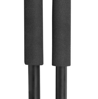 TruGlo TG8920XB Solid-Shot  Bipod 21-40" Collapsible Black Aluminum, Rubberized V-Brace, Twist Lock Adjustable Legs, Includes Carry Case w/Shoulder Strap