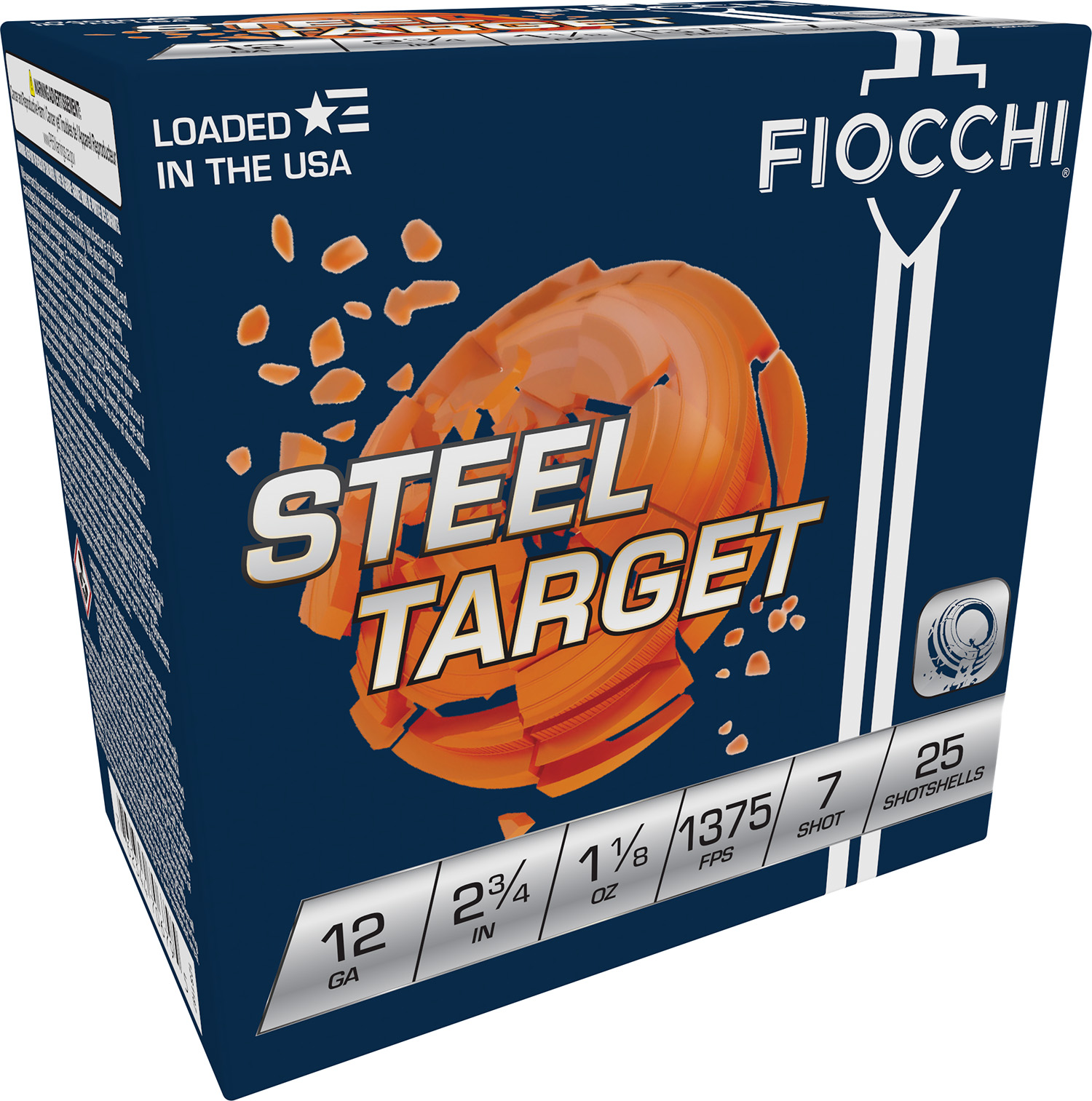 Fiocchi 12S1187 Steel Target 12Gauge 2.75" 1 1/8oz 7Shot 25 Per Box/10 Case 3 Fiocchi 12S1187 Steel Target 12Gauge 2.75" 1 1/8oz 7Shot 25 Per Box/10 Case