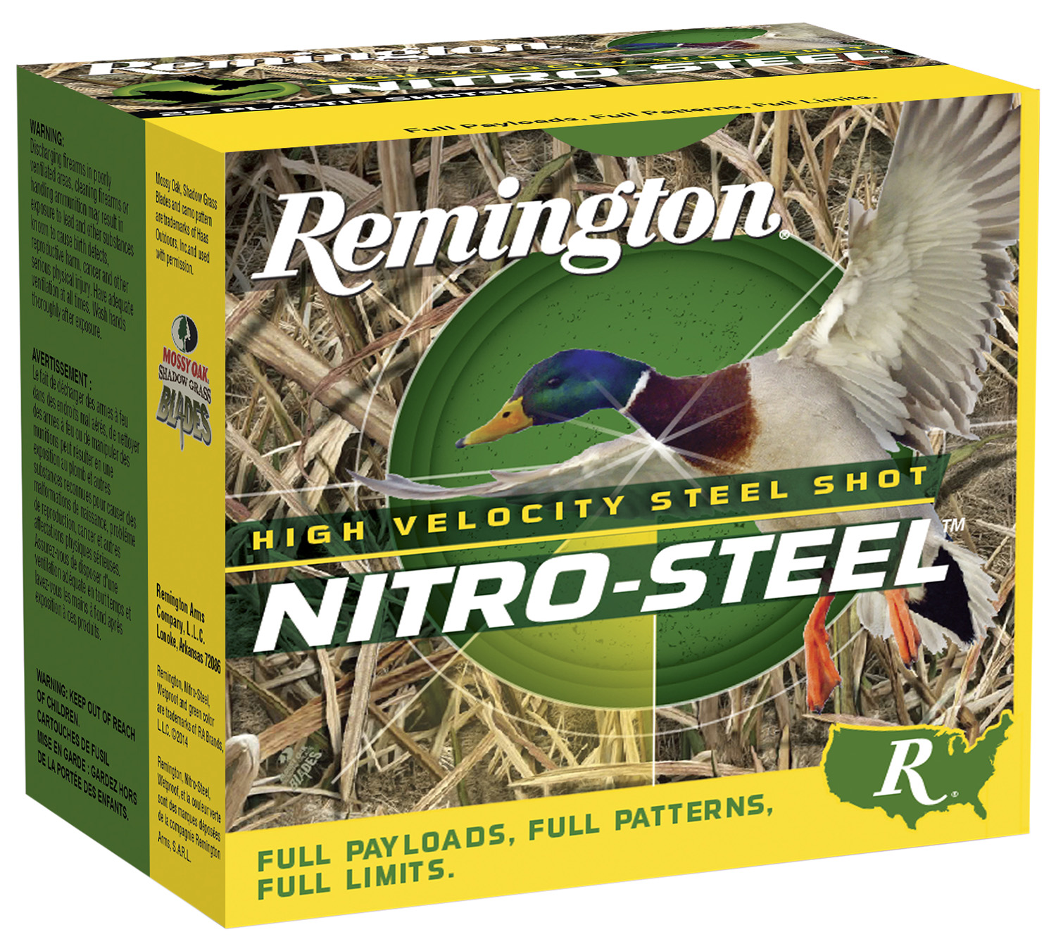 Remington Ammunition 20798 Nitro-Steel High Velocity 12Gauge 3" 1 1/4oz 2Shot 25 Per Box/10 Case 3 Remington Ammunition 20798 Nitro-Steel High Velocity 12Gauge 3" 1 1/4oz 2Shot 25 Per Box/10 Case