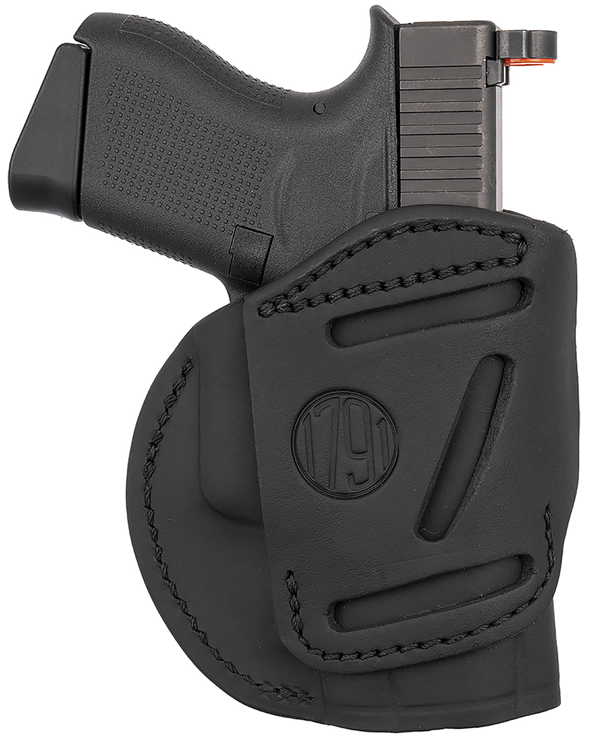 1791 Gunleather 4WH3SBLL 4-Way IWB/OWB Size 03 Stealth Black Leather Belt Clip Compatible w/Glock 26/Ruger LC9/S&W M&P Shield/2.0 9/40 Left Hand 3 1791 Gunleather 4WH3SBLL 4-Way IWB/OWB Size 03 Stealth Black Leather Belt Clip Compatible w/Glock 26/Ruger LC9/S&W M&P Shield/2.0 9/40 Left Hand