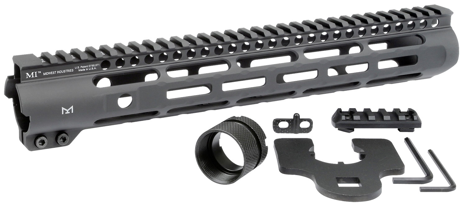 Midwest Industries MISLH12625 Slimline AR-15 Black Hardcoat Anodized Aluminum/Polymer 12.625" Picatinny/M-LOK 3 Midwest Industries MISLH12625 Slimline AR-15 Black Hardcoat Anodized Aluminum/Polymer 12.625" Picatinny/M-LOK