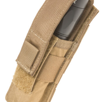 Tacshield T4001CY Suppressor/Light Pouch  Cordura 1000D Nylon Coyote