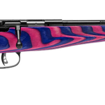 Savage Arms 13797 Rascal  Youth 22 LR 1rd 16.12" Matte Blued Barrel, Matte Blued Carbon Steel Receiver, Boyd's Minimalist Pink & Purple Hybrid Laminate Stock, Right Hand