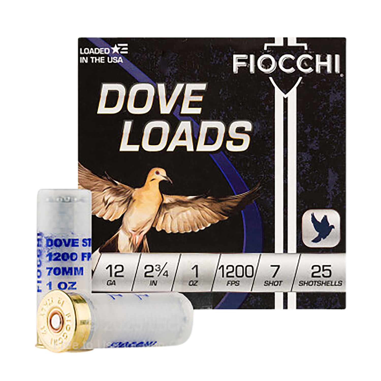 Fiocchi 12DLS17 Dove & Quail 12Gauge 2.75" 1oz 7Shot 25 Per Box/10 Case 3 Fiocchi 12DLS17 Dove & Quail 12Gauge 2.75" 1oz 7Shot 25 Per Box/10 Case
