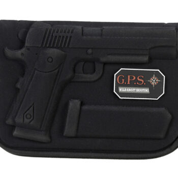 GPS Bags 908PC Custom Molded  w/ Lockable Zippers Internal Mag Holder & Black Finish for 1911 & Similar Clones
