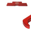Cross Armory CRGOKRD 3 Piece Kit Extended Compatible w/Glock Gen1-3 Red Anodized Steel/Aluminum 2 131256