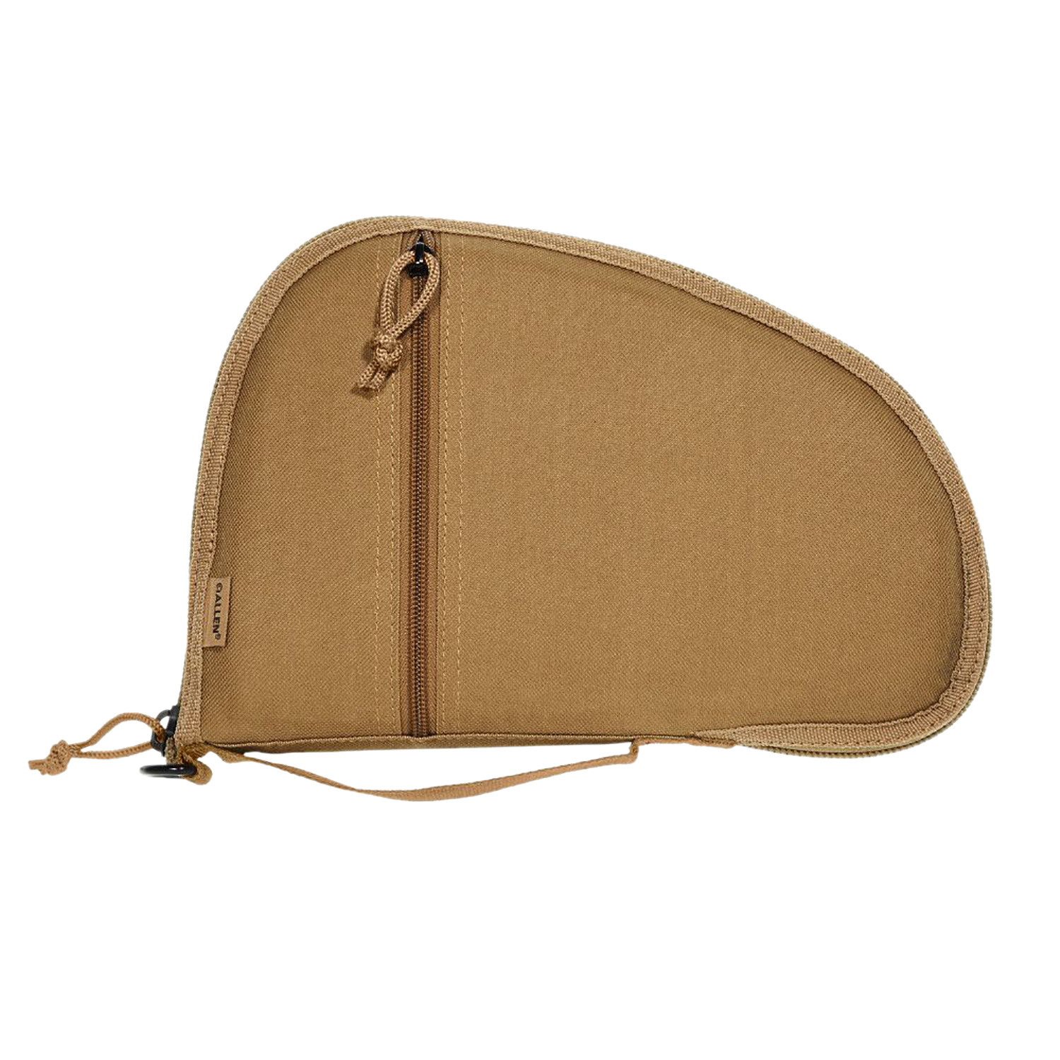 Allen 3614 Torrey Handgun Case Coyote Tan Polyester, Small Accessory Pocket, Muzzle Pocket & Lockable Zipper 11.50" x 7.75" Exterior Dimensions 3 Allen 3614 Torrey Handgun Case Coyote Tan Polyester, Small Accessory Pocket, Muzzle Pocket & Lockable Zipper 11.50" x 7.75" Exterior Dimensions