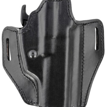 Bianchi 56831 Allusion Assent Pro-Fit OWB Size 18 Black Leather Belt Slide Fits S&W M&P Fits CZ 75 Fits FN FNS Right Hand