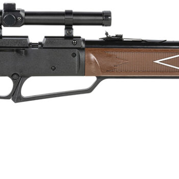Daisy 992880603 Powerline 880 Pump Pneumatic 177 1 Pellet/50 BB Shot Molded w/Checkering & Woodgrain Black Receiver Powerline Fixed Monte Carlo Stock