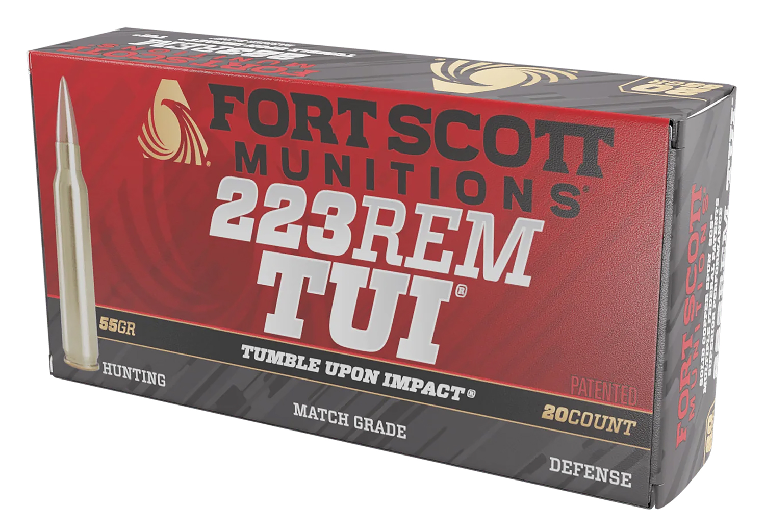 Fort Scott Munitions 223055SCV Tumble Upon Impact (TUI) 223Rem 55gr Solid Copper Spun 20 Per Box/25 Case 3 Fort Scott Munitions 223055SCV Tumble Upon Impact (TUI) 223Rem 55gr Solid Copper Spun 20 Per Box/25 Case