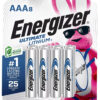 Energizer L92SBP8H3 AAA Ultimate Lithium Silver 1.5V Lithium, Qty (8) Single Pack 1 135707