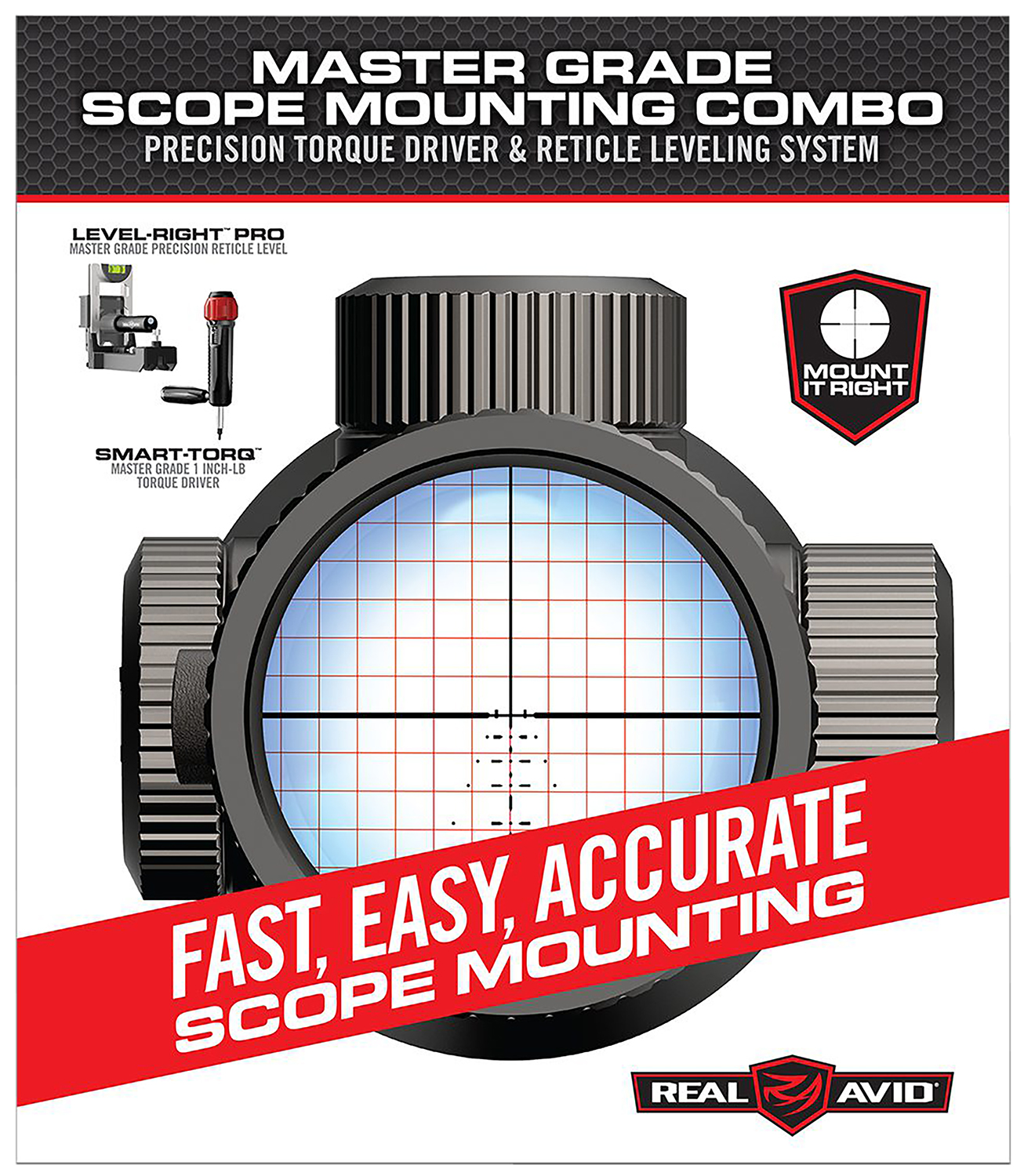 Real Avid AVMSMK Master Grade Scope Mounting Combo Includes Torque Driver and Reticle Leveling System 3 Real Avid AVMSMK Master Grade Scope Mounting Combo Includes Torque Driver and Reticle Leveling System
