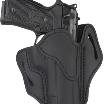 1791 Gunleather ORBH23SBLR BH2.3 Optic Ready OWB Size 2.3 Stealth Black Leather Belt Slide Compatible w/Glock 17/S&W M&P Shield Right Hand