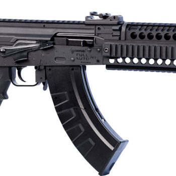 Crosman CAK1 Full Auto AK1 Air Rifle CO2 177 28 rd, Black Smooth Bore Barrel, Black Synthetic Folding Adjustable Stock w/Quad Mounting Rail System, Selector Safety