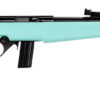 Rossi RB22 Compact 22 LR 10+1, 16" Matte Black Button Rifled Free Floating Steel Barrel, Matte Black Stainless Steel Receiver, Cyan Monte Carlo Stock, Right Hand 2 151218