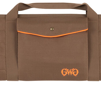 Allen 1104-52 Highland Shotgun Case 52" Brown Quilted Polyester Exterior, Front Flap Pocket w/Magnetic Closure, Lockable Zipper