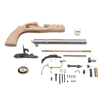 Traditions KPC50902 Trapper Pistol Kit 50 Cal Flintlock 9.75" Blued Octagon Barrel Unfinished Wood Frame Grip Sidelock Action