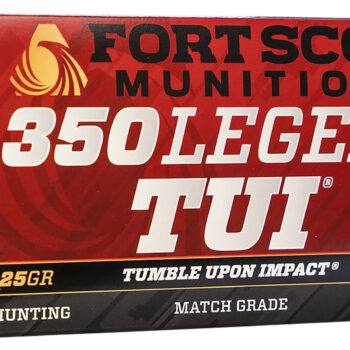Fort Scott Munitions 350125SCV Tumble Upon Impact (TUI) Rifle 350Legend 125gr Solid Copper Spun 20 Per Box/10 Case
