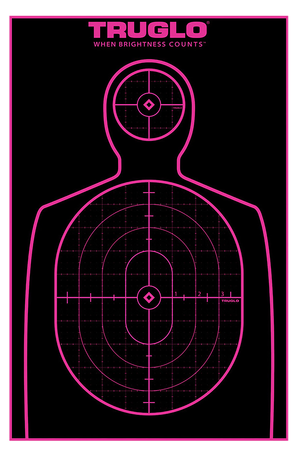 TruGlo TG13A12BB Tru-See Handgun Target Self-Adhesive Heavy Paper Black/Pink 12"x18" Silhouette 12 Pack 3 TruGlo TG13A12BB Tru-See Handgun Target Self-Adhesive Heavy Paper Black/Pink 12"x18" Silhouette 12 Pack