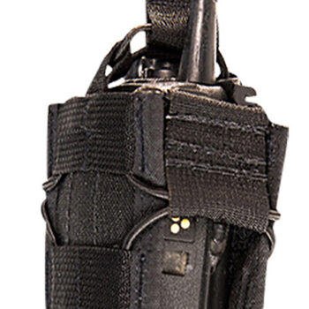 High Speed Gear 11MAC0BK TACO  Multi-Access Comm Holder, Black Nylon with Bungee Pull Tongue, Fits MOLLE