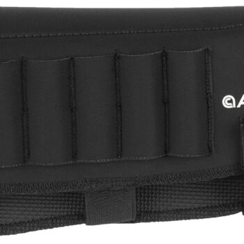 Allen 18427 Buttstock Shell Holder  Black Neoprene 223-300 Win Magnum 6rd Velcro Mount
